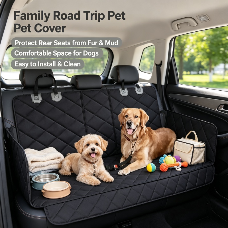 Dog Raincoat - Hunde-Autositzbezug, Reisematte für Haustiere, wasserdichter Autositzschutz