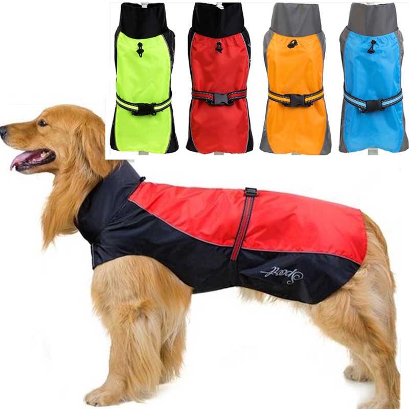 Dog Raincoat - Regenmantel für Hunde, wasserdichter Windbreaker für