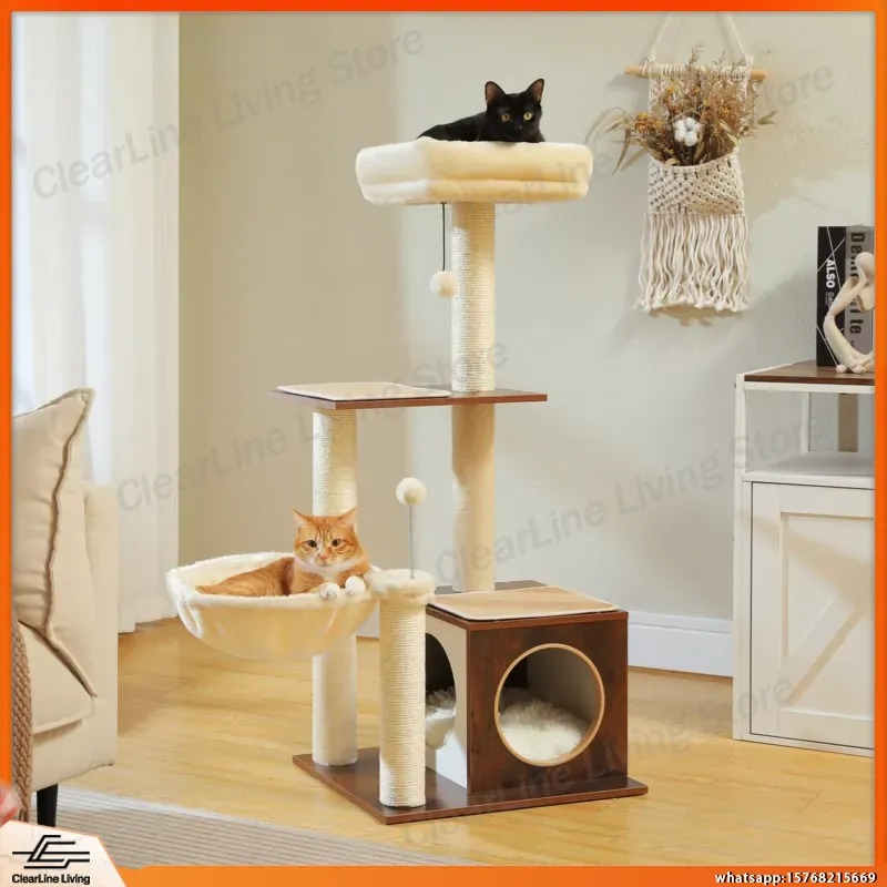 Moderner Katzenbaum für Wohnun – Cat Scratching Post Bewertung und Preis