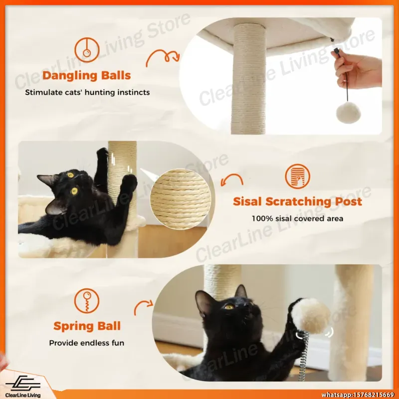 Moderner Katzenbaum für Wohnun – Cat Scratching Post Bewertung und Preis