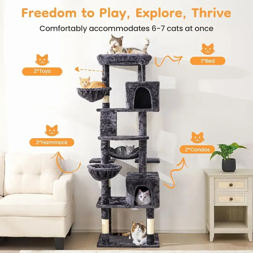 74 Zoll hoher Katzenbaum mit K – Cat Scratching Post Bewertung und Preis