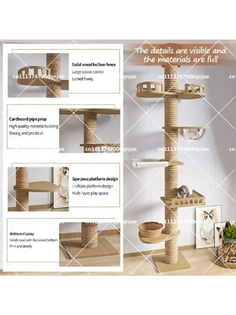 Indoor-Katzenbaum aus Holz mit – Cat Scratching Post Bewertung und Preis