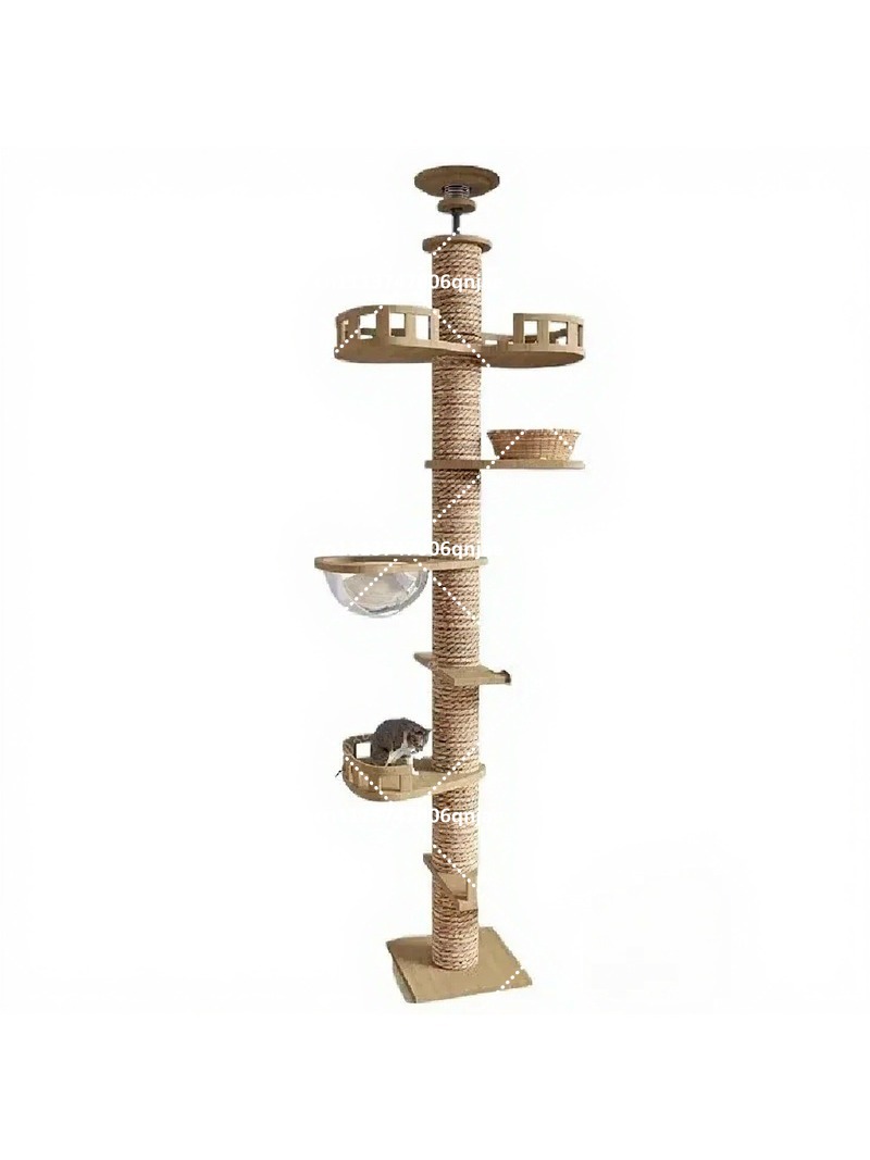 Indoor-Katzenbaum aus Holz mit – Cat Scratching Post Bewertung und Preis
