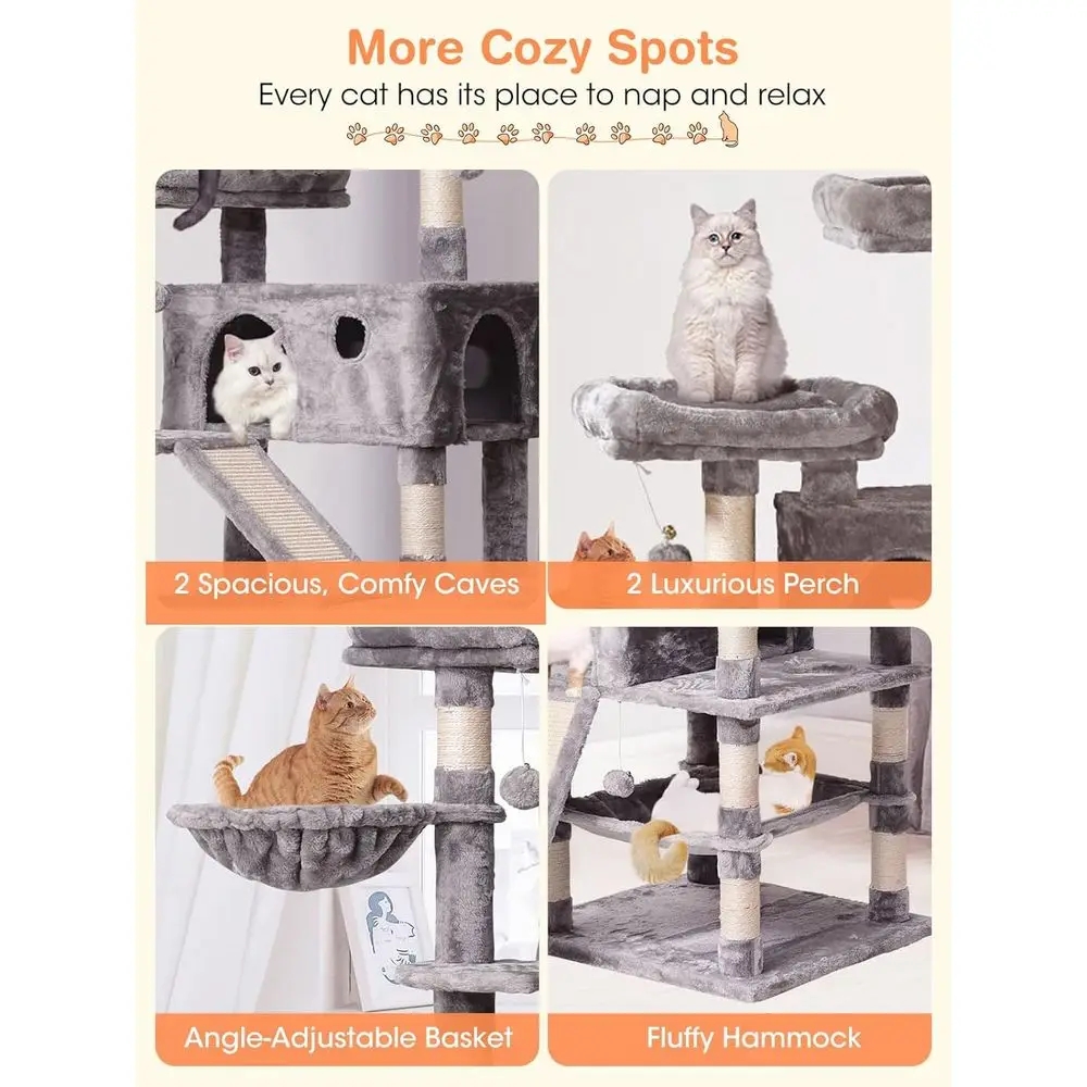 Mehrstöckiger 70,1-Zoll-Kratzb – Cat Scratching Post Bewertung und Preis