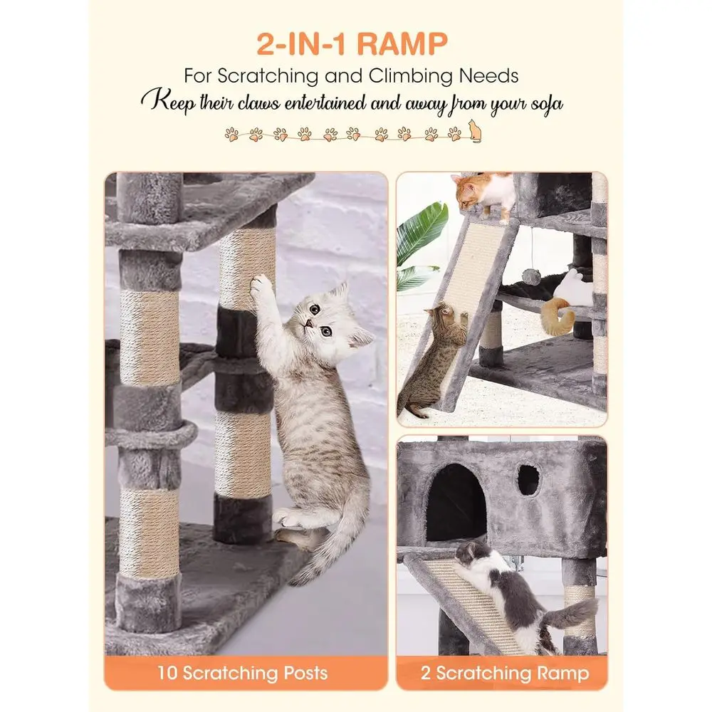Mehrstöckiger 70,1-Zoll-Kratzb – Cat Scratching Post Bewertung und Preis