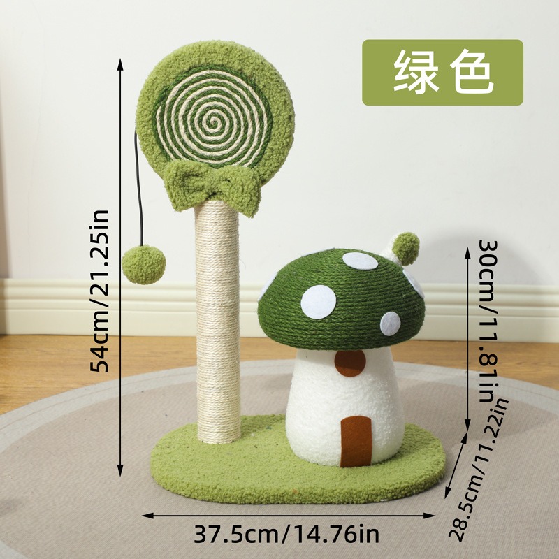 Niedliches Pilzhaus-Kratzboard – Cat Scratching Post Bewertung und Preis