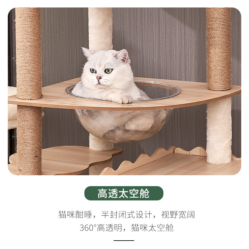 Großer Holz-Katzenbaum mit Rau – Cat Scratching Post Bewertung und Preis