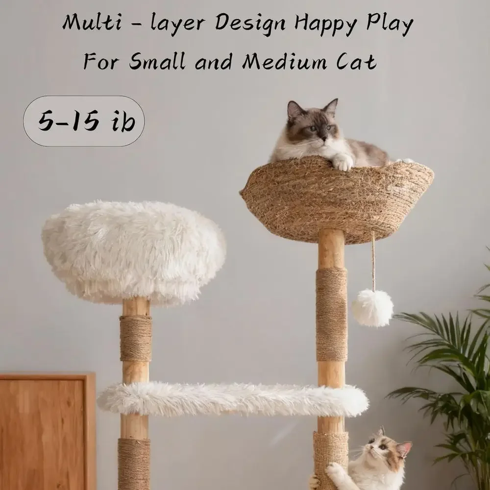 Natürlicher Holz-Katzenturm mi – Cat Scratching Post Bewertung und Preis