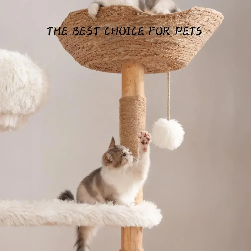 Natürlicher Holz-Katzenturm mi – Cat Scratching Post Bewertung und Preis